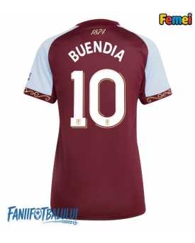 Aston Villa Emiliano Buendia #10 Tricou Fotbal Replică 2025-26 Femei Acasa